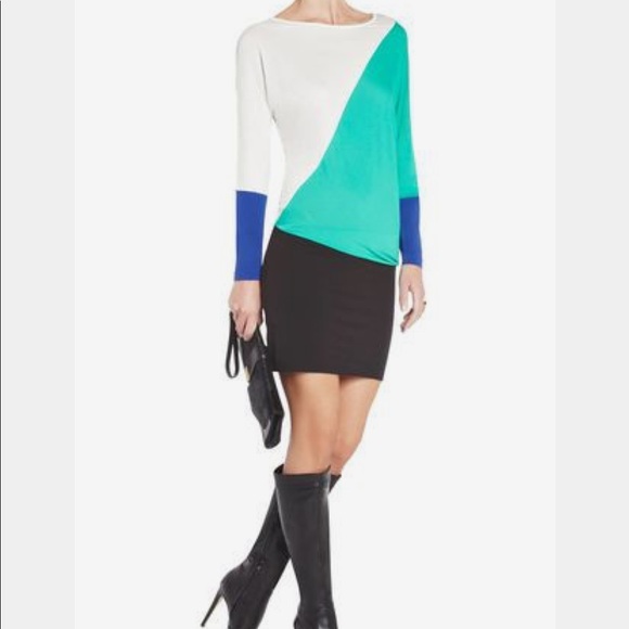 BCBGMaxAzria Dresses & Skirts - PRICE ⬇️ $50 BCBG | LAHELD COLORBLOCK TUNIC DRESS